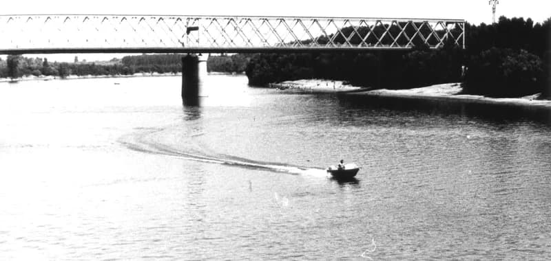 Fehér Ákos a Tiszán