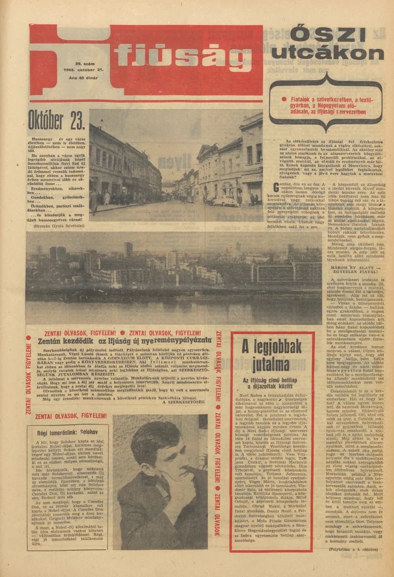 Ifjúság, 21. évf. 1965. október 21. 29. sz.