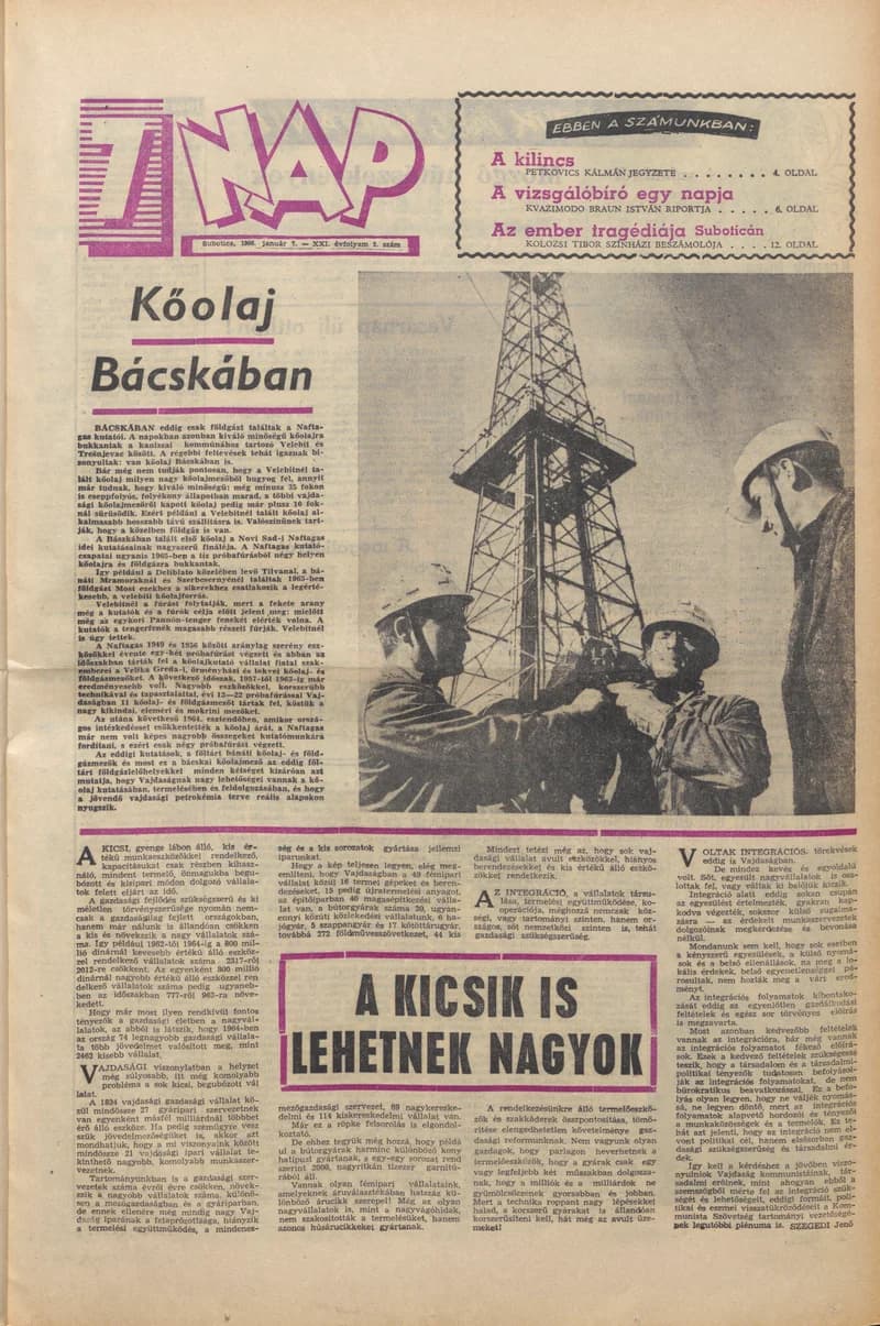 7 Nap, 21. évf. 1966. január 7. 2. sz. 1–20. oldal