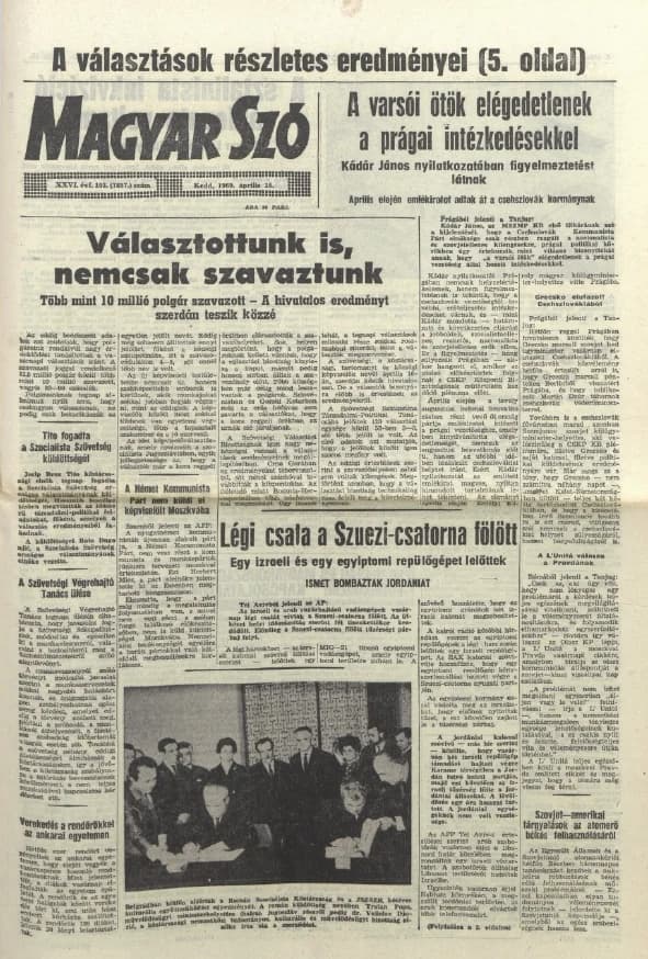 Magyar Szó, 26. évf. 1969. április 15. 103. sz. 1–16. oldal