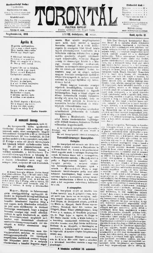 Torontál, 27. évf. 1898. április 12. 82. sz.