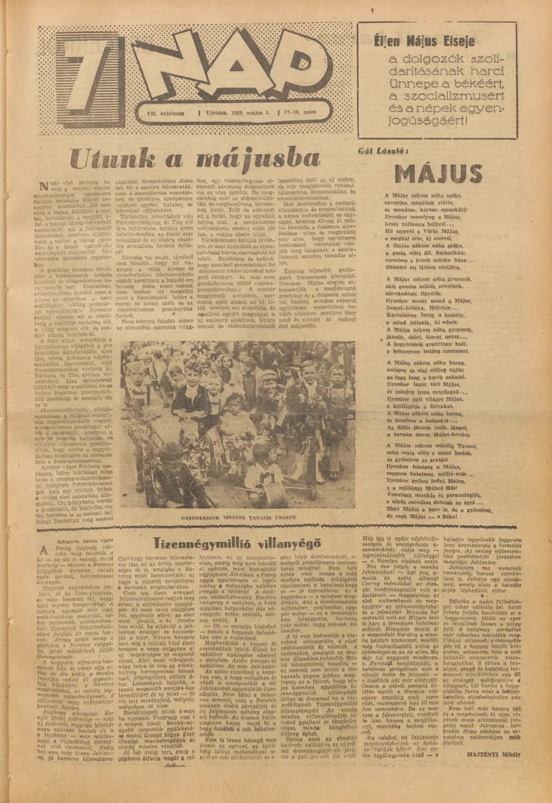 7 Nap, 7. évf. 1952. május 1. 17–18. sz. 1–14. oldal