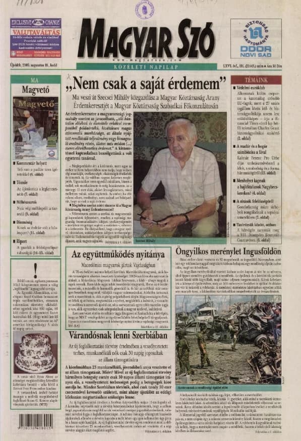 Magyar Szó, 66. évf. 2009. augusztus 18. 191. sz. 1–16. oldal