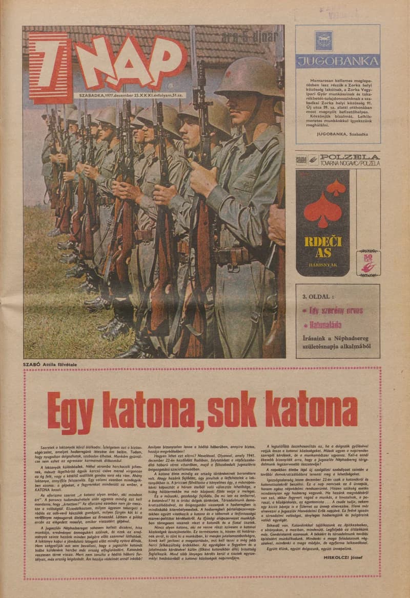 7 Nap, 32. évf. 1977. december 23. 51. sz. 1–24. oldal