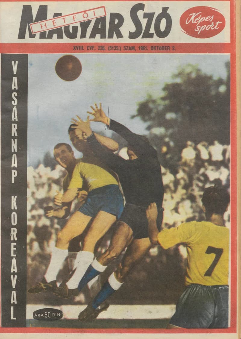 Hétfői Magyar Szó, 18. évf. 1961. október 2. 226. sz.