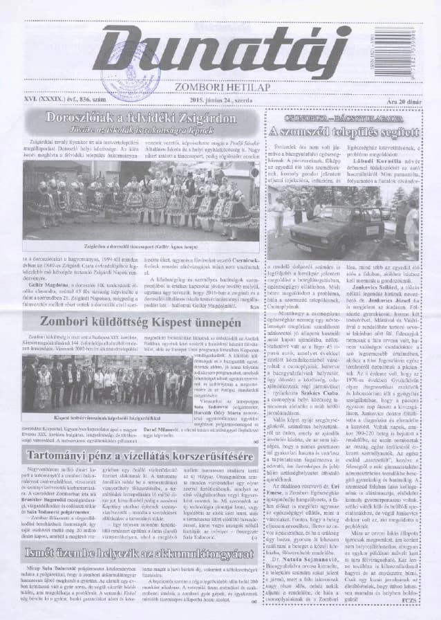 Dunatáj, 17. évf. 2015. június 24. 836. sz.