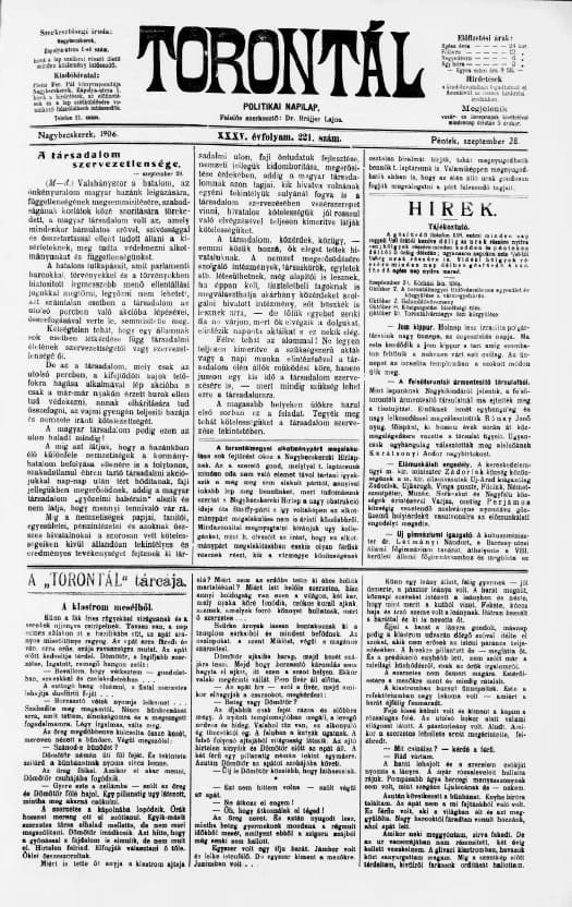 Torontál, 35. évf. 1906. szeptember 28. 221. sz.