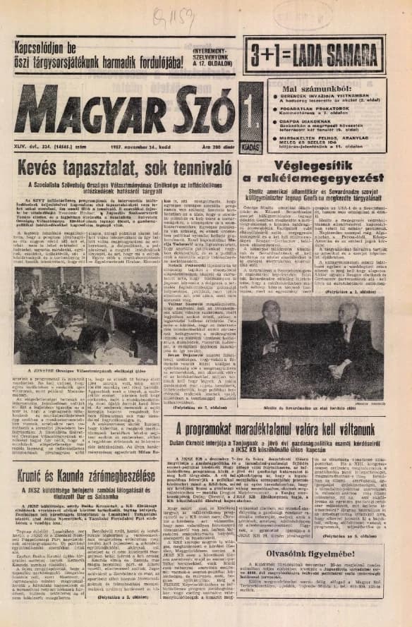 Magyar Szó, 44. évf. 1987. november 24. 324. sz. 1–20. oldal