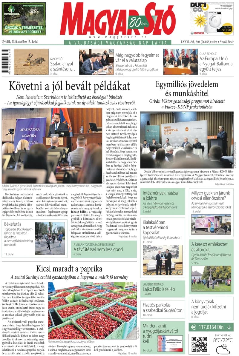 Magyar Szó, 81. évf. 2024. október 15. 240. sz. 1–20. oldal