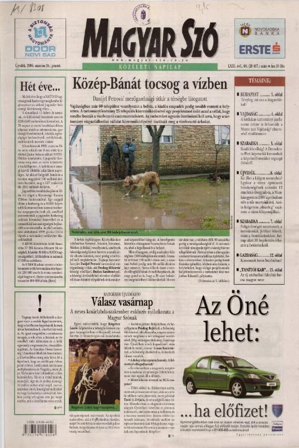Magyar Szó, 63. évf. 2006. március 24. 68. sz. 1–20. oldal