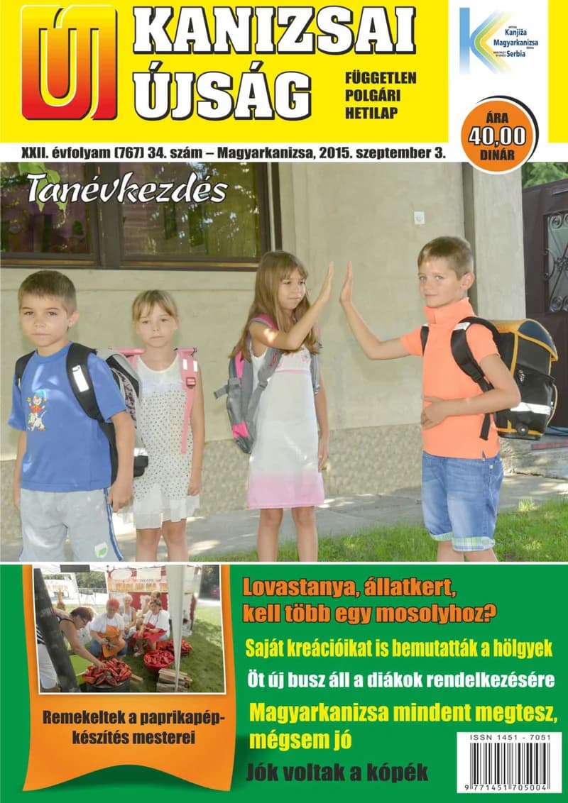 Új Kanizsai Újság, 22. évf. 2015. szeptember 3. 34. sz.