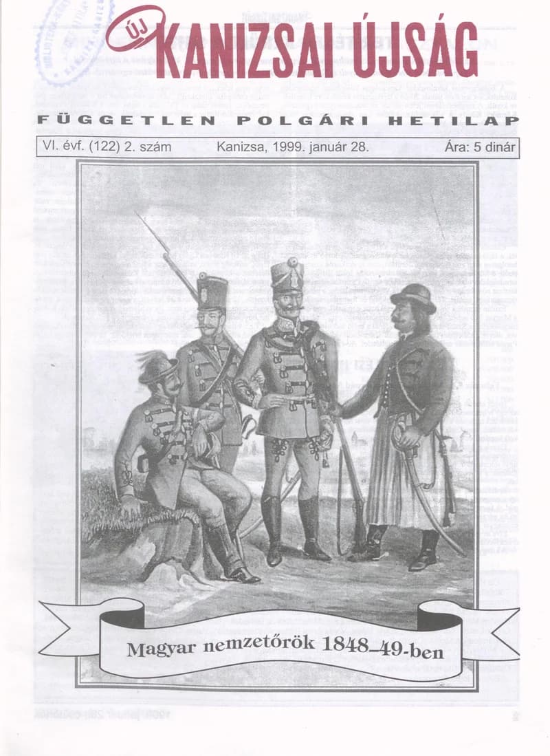 Új Kanizsai Újság, 6. évf. 1999. január 28. 2. sz.