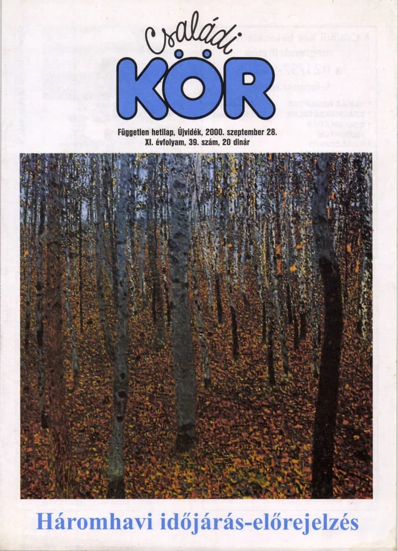 Családi Kör, 11. évf. 2000. szeptember 28. 39. sz.