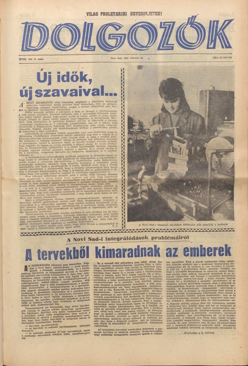 Dolgozók, 19. évf. 1965. február 26. 8. sz.