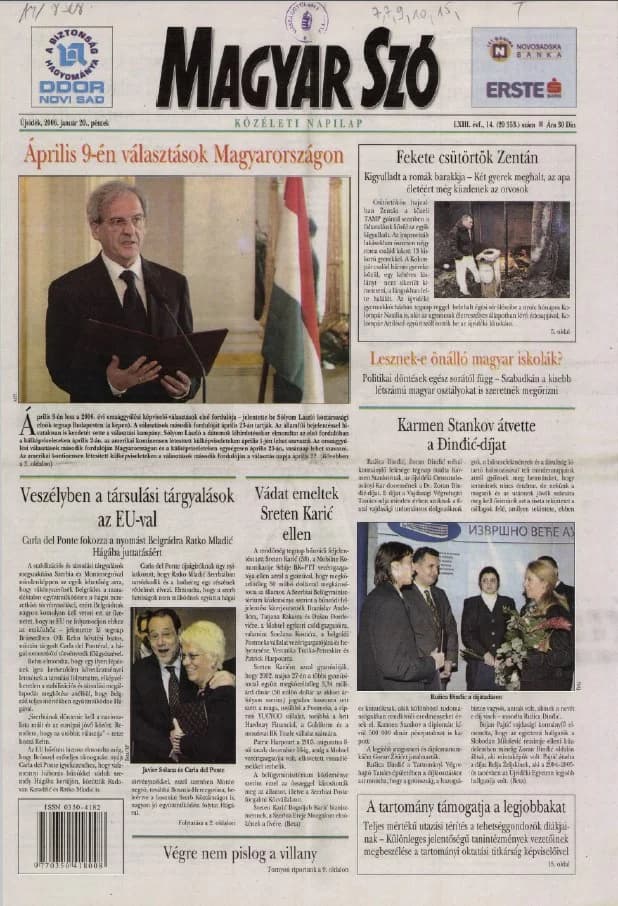 Magyar Szó, 63. évf. 2006. január 20. 14. sz. 1–20. oldal