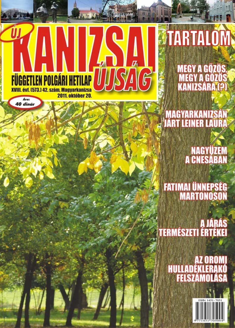Új Kanizsai Újság, 18. évf. 2011. október 20. 42. sz.
