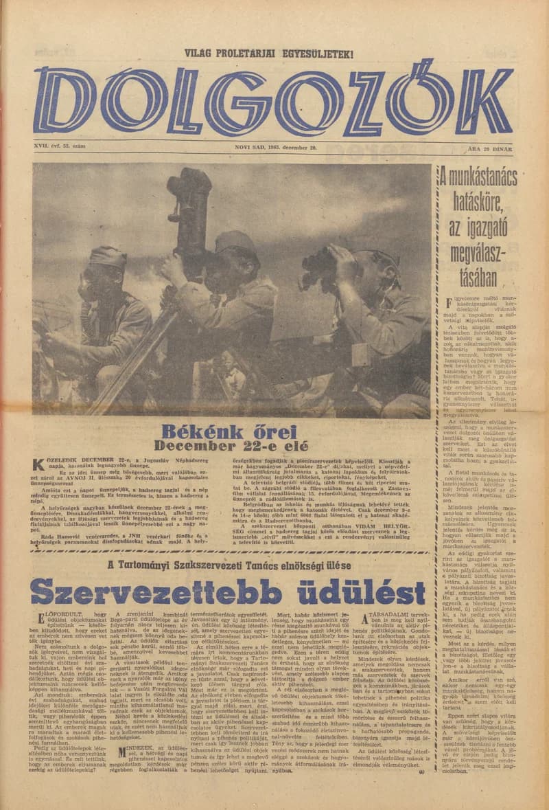 Dolgozók, 17. évf. 1963. december 20. 52. sz.