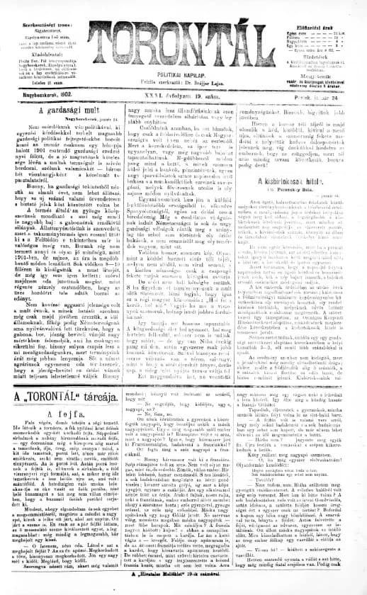 Torontál, 31. évf. 1902. január 24. 19. sz.
