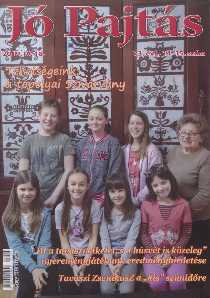 Jó Pajtás, 73. évf. 2019. április 18. 14–15. sz.
