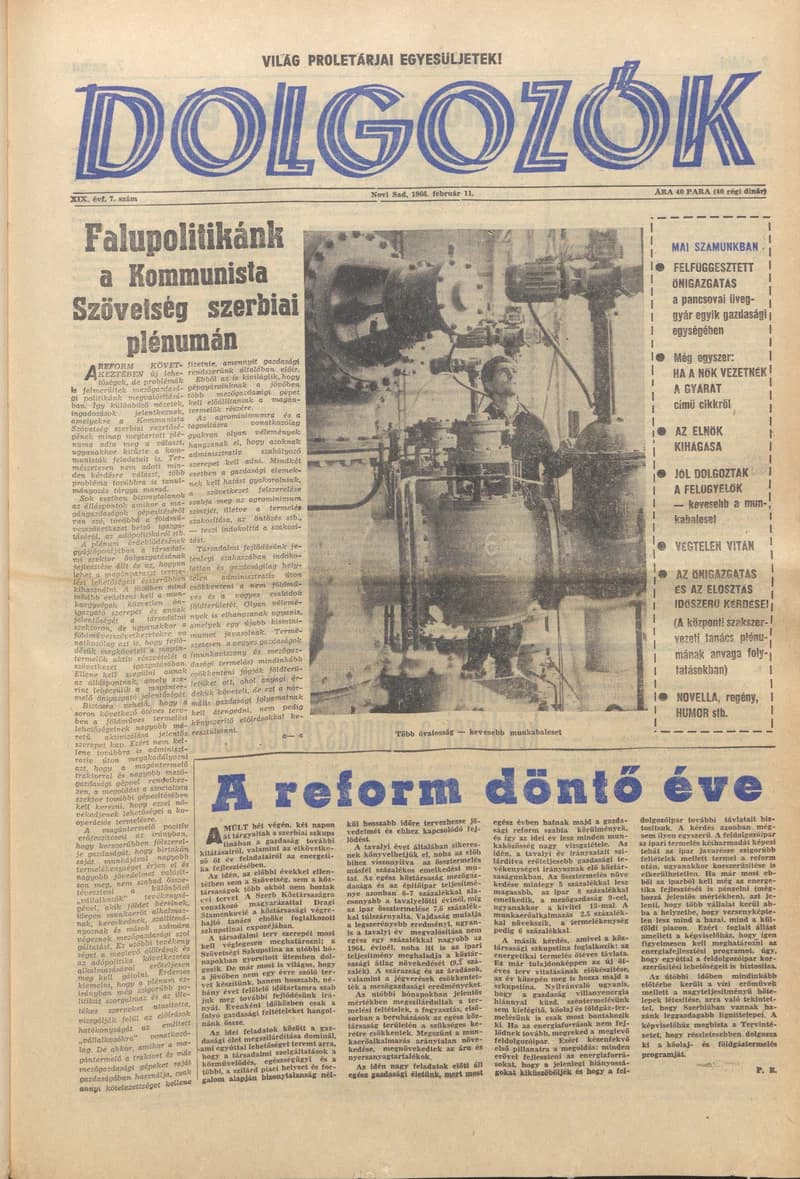 Dolgozók, 20. évf. 1966. február 11. 7. sz.