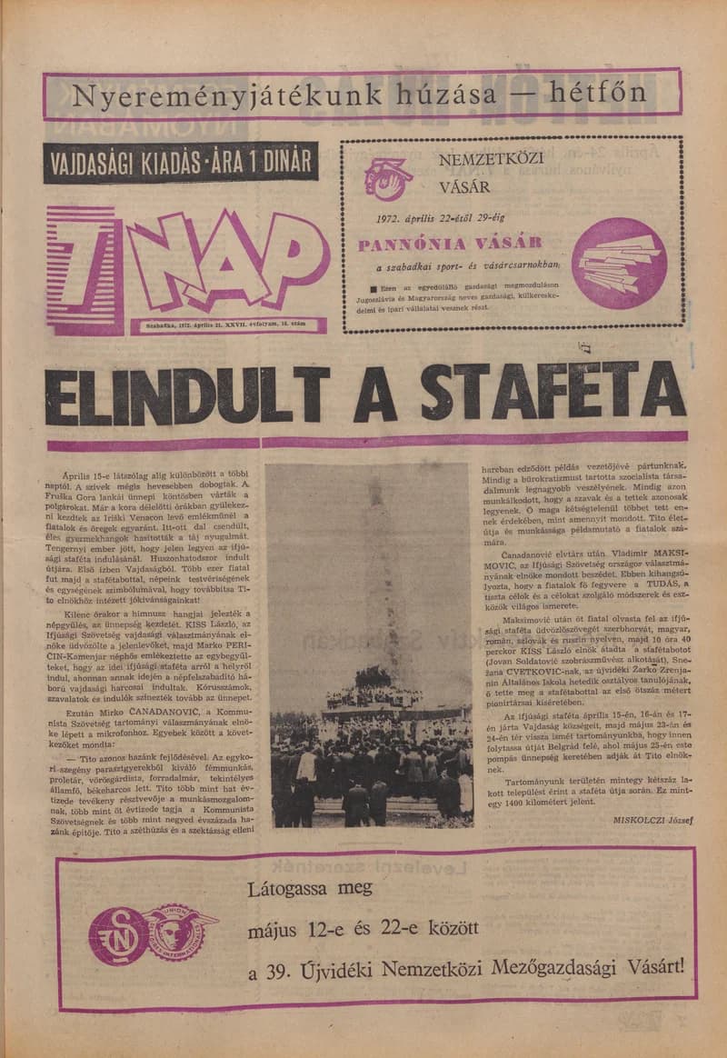 7 Nap, 27. évf. 1972. április 21. 16. sz. 1–28. oldal