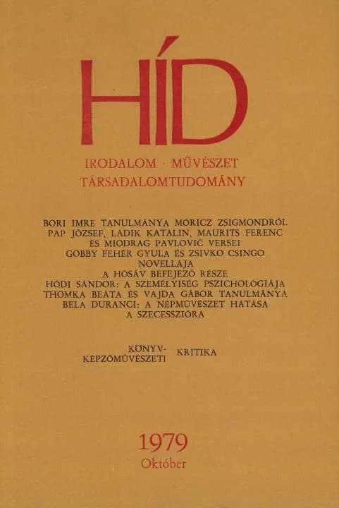 Híd, 43. évf. 1979. október. 10. sz. 1125–1276. oldal