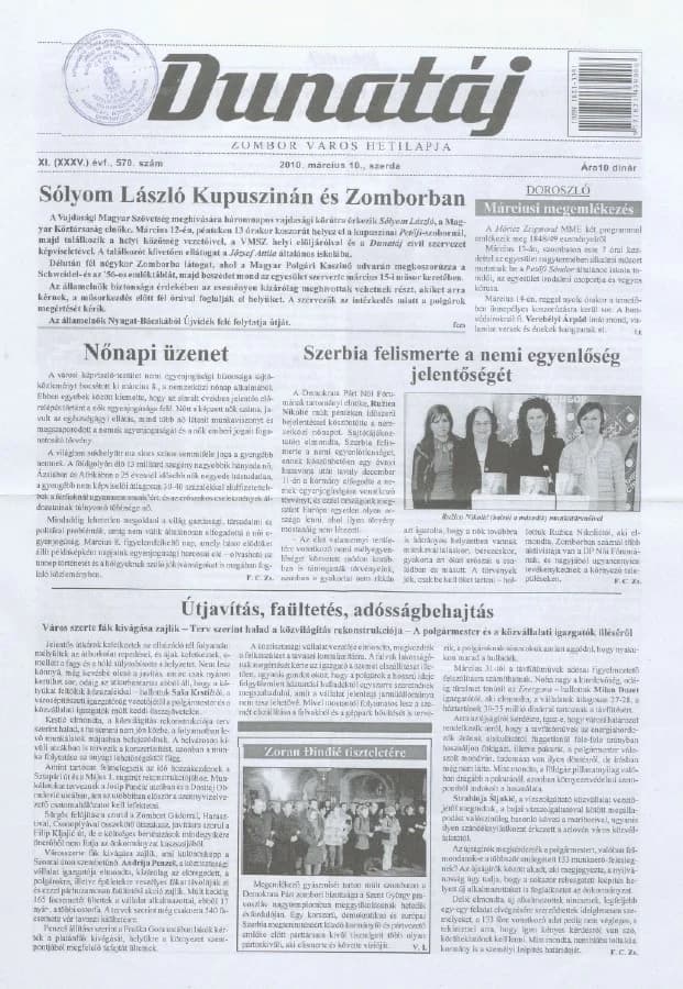 Dunatáj, 12. évf. 2010. március 10. 570. sz.