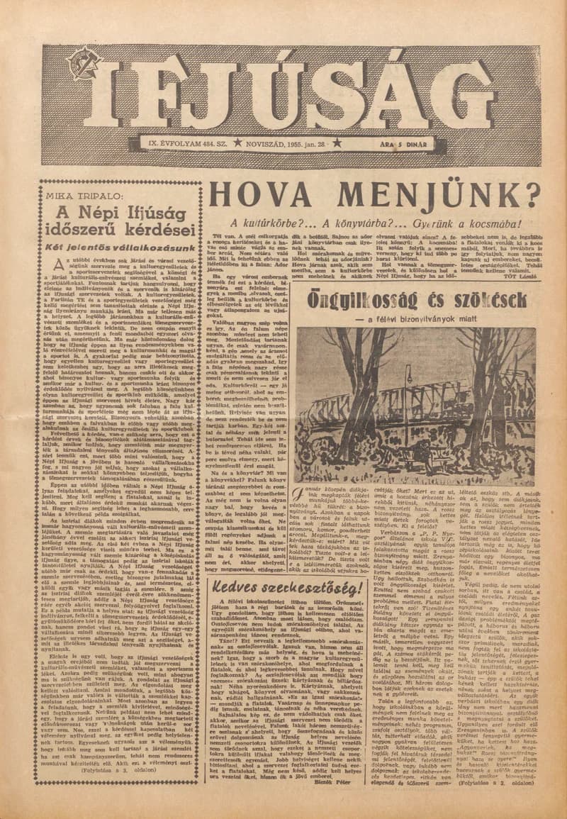 Ifjúság, 11. évf. 1955. január 28. 484. sz.