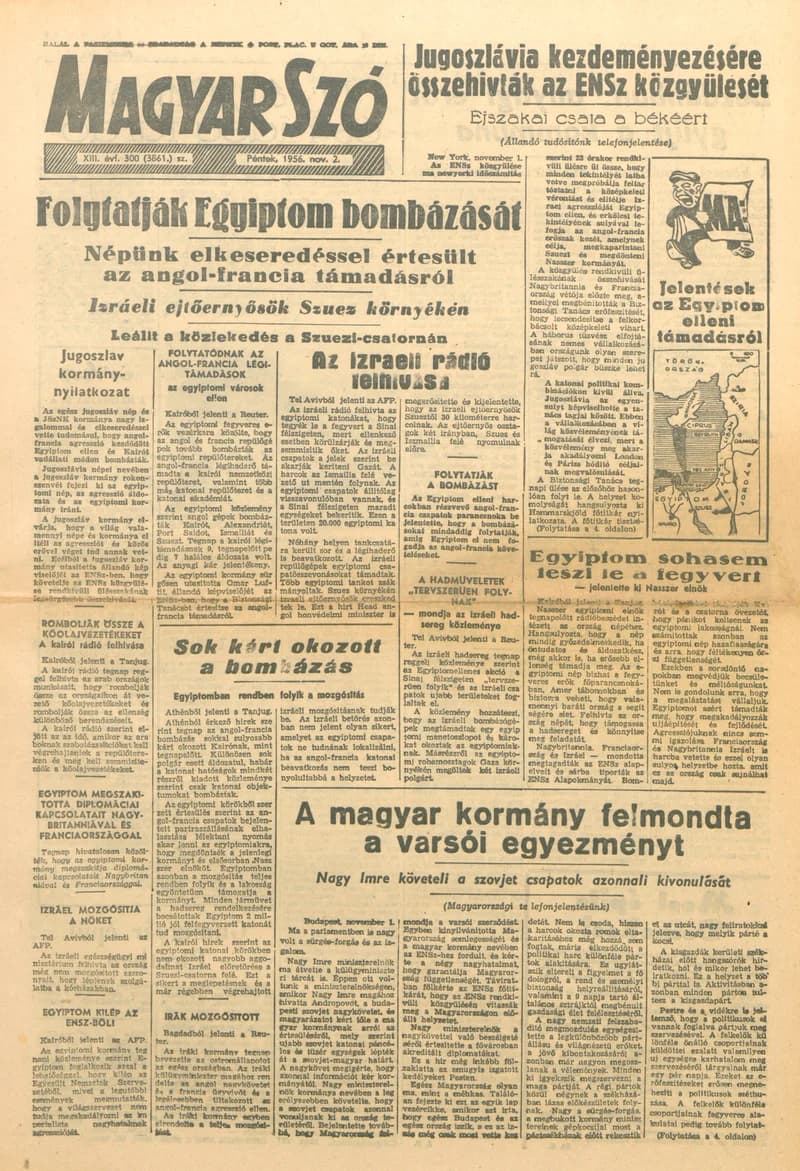 Magyar Szó, 13. évf. 1956. november 2. 300. sz. 1–8. oldal