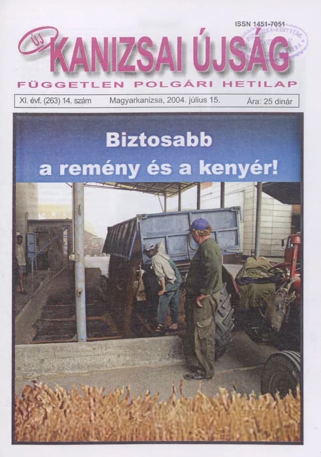 Új Kanizsai Újság, 11. évf. 2004. július 15. 14. sz.