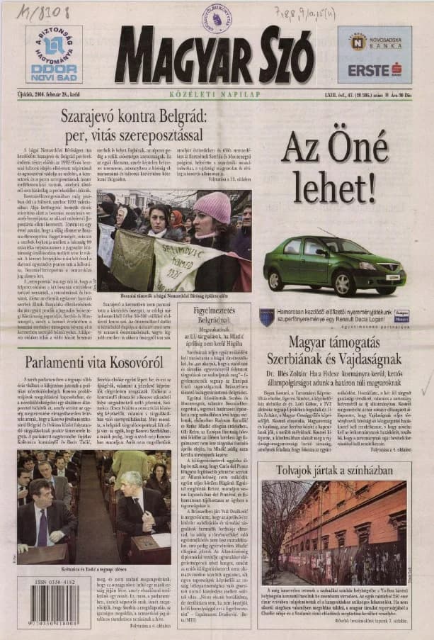 Magyar Szó, 63. évf. 2006. február 28. 47. sz. 1–20. oldal