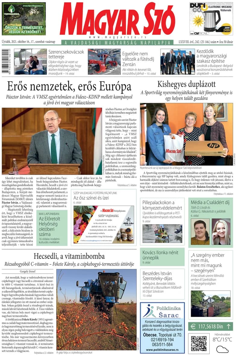 Magyar Szó, 78. évf. 2021. október 16. – 17. 242. sz. 1–32. oldal