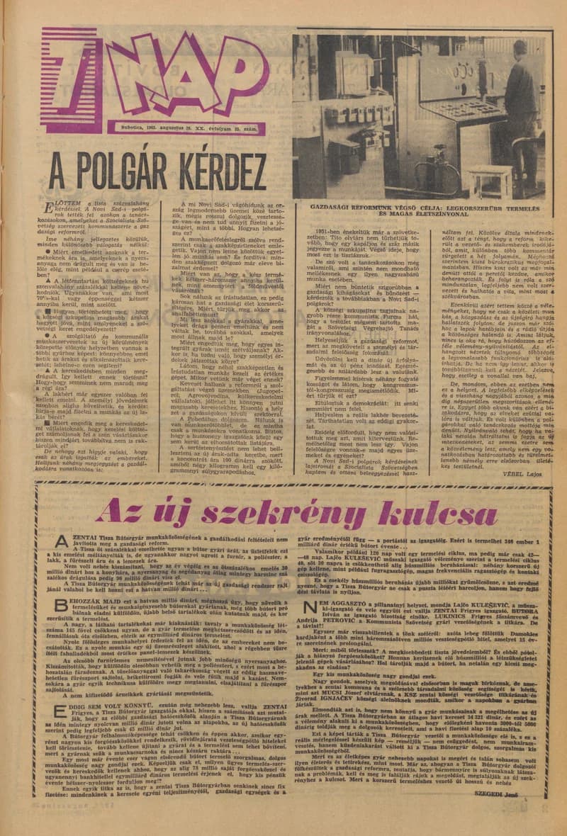 7 Nap, 20. évf. 1965. augusztus 20. 33. sz. 1–20. oldal