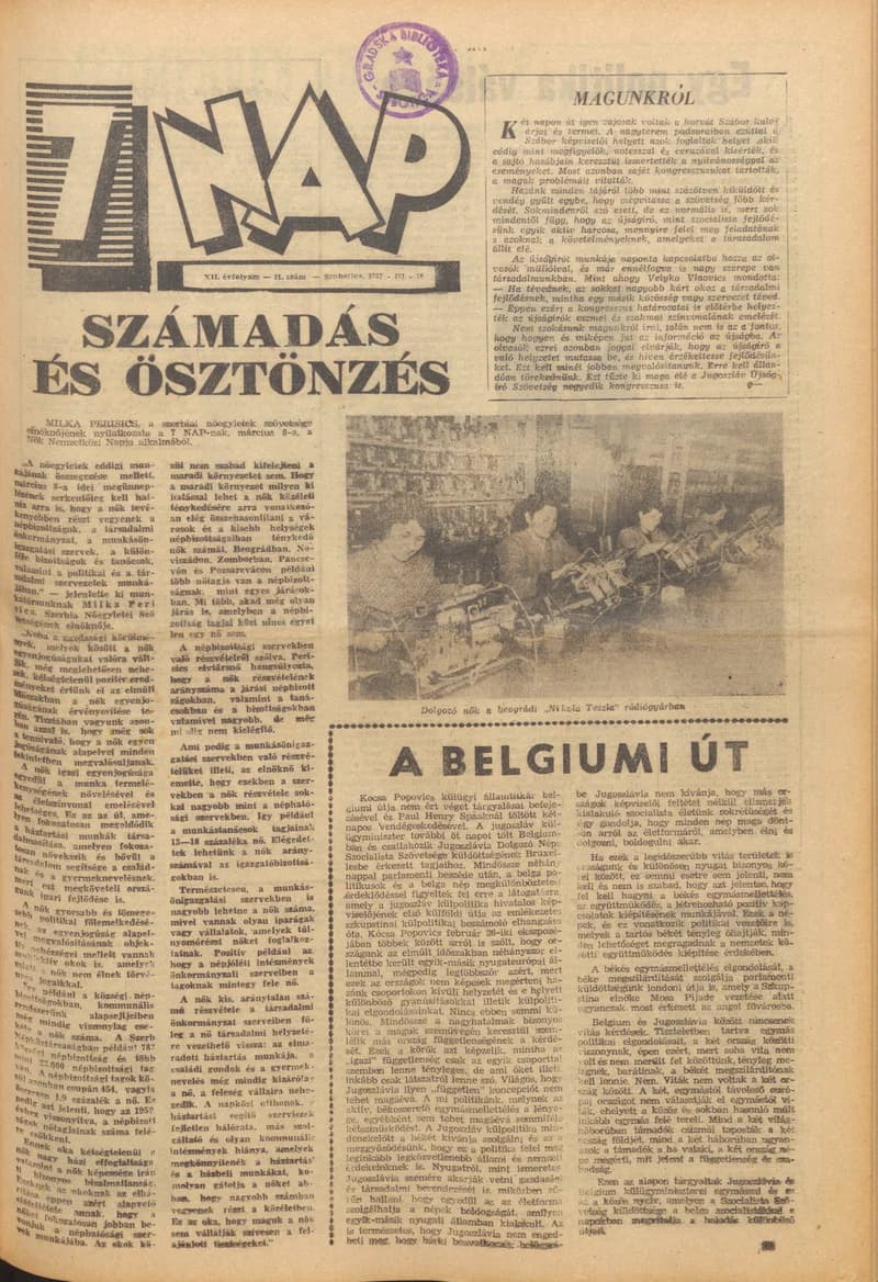 7 Nap, 12. évf. 1957. március 10. 11. sz.
