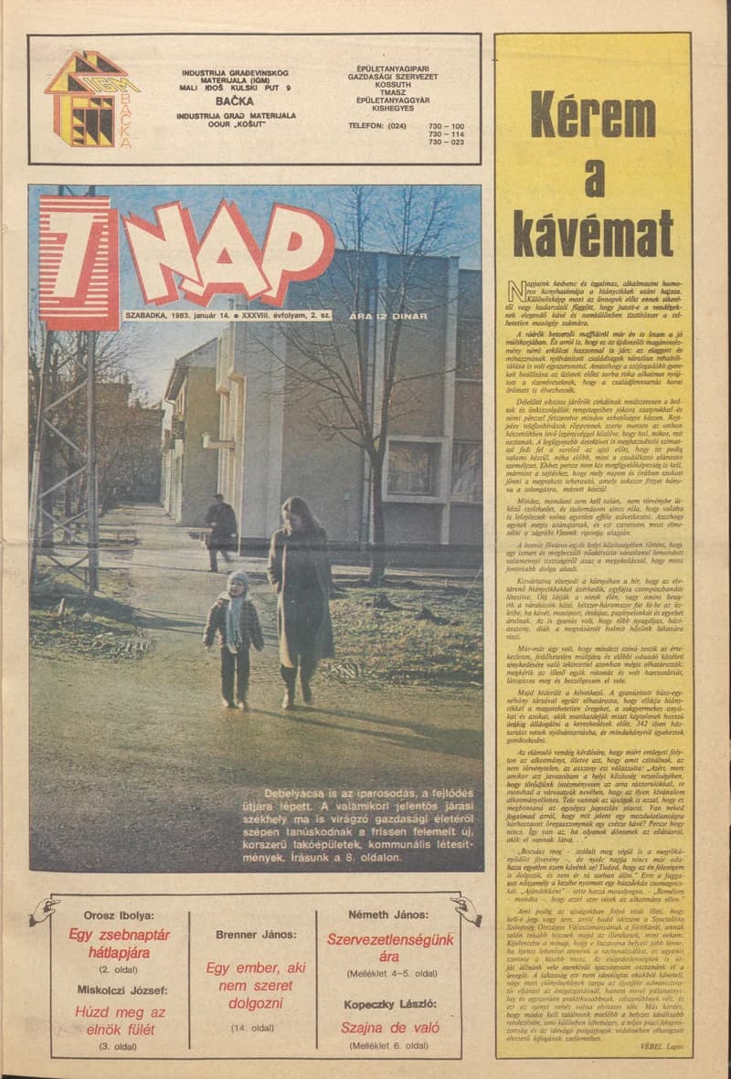 7 Nap, 38. évf. 1983. január 14. 2. sz. 1–16. oldal
