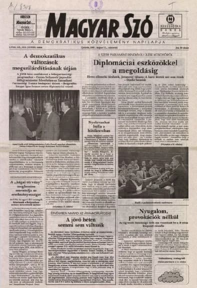 Magyar Szó, 58. évf. 2001. május 31. 124. sz. 1–16. oldal