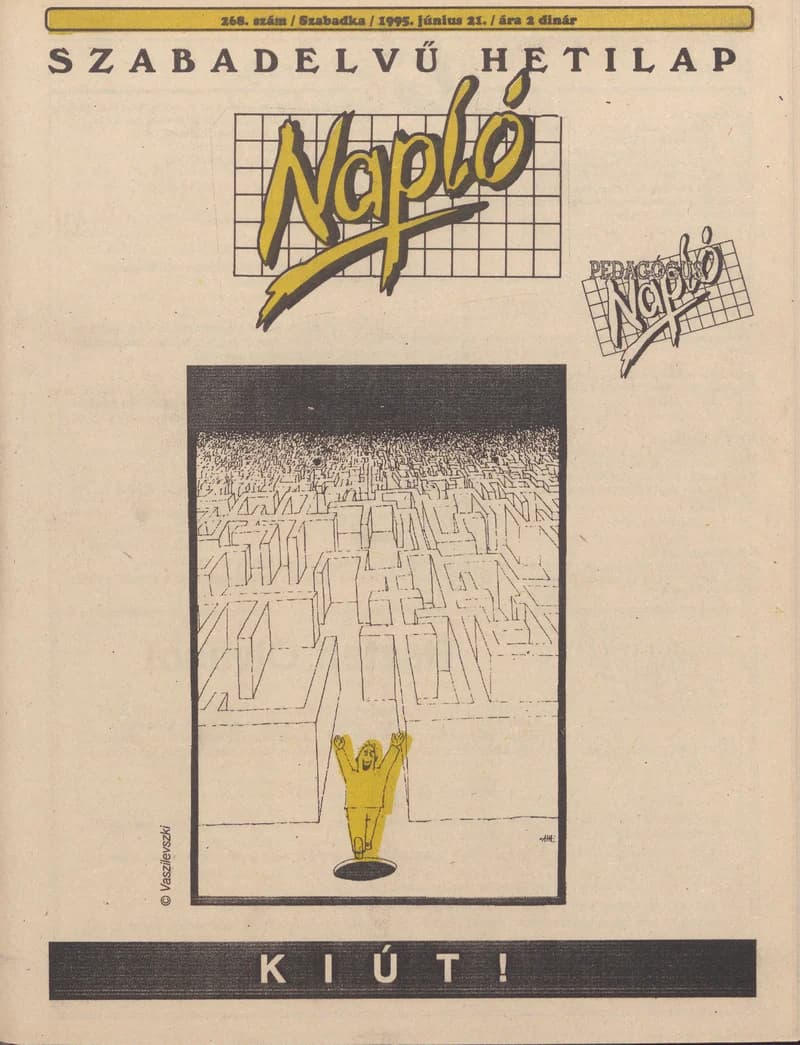Napló - Szabadelvű hetilap, 6. évf. 1995. június 21. 268. sz.