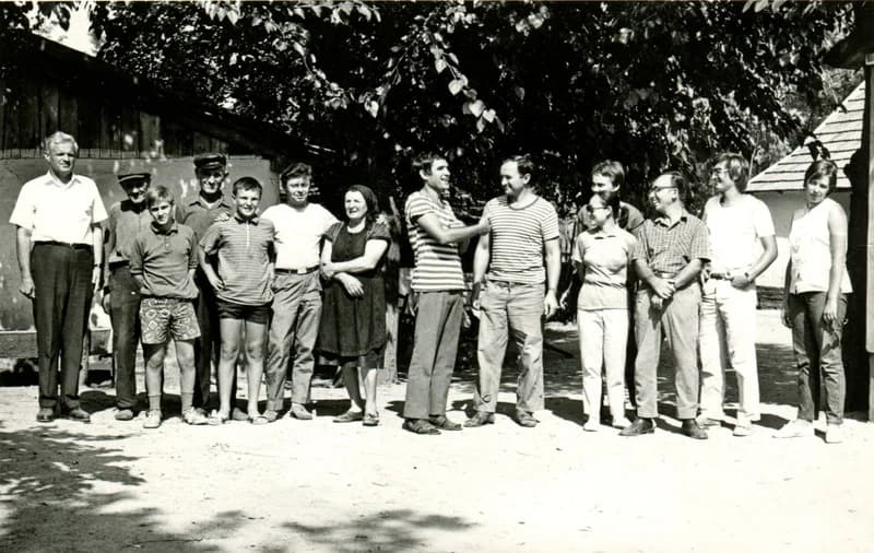 Benes József a régészeti ásatáson