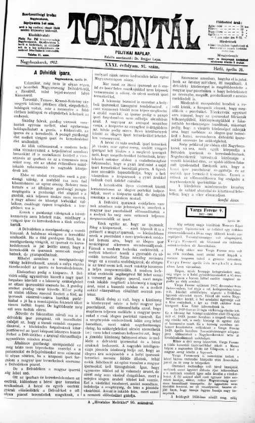 Torontál, 31. évf. 1902. április 28. 97. sz.