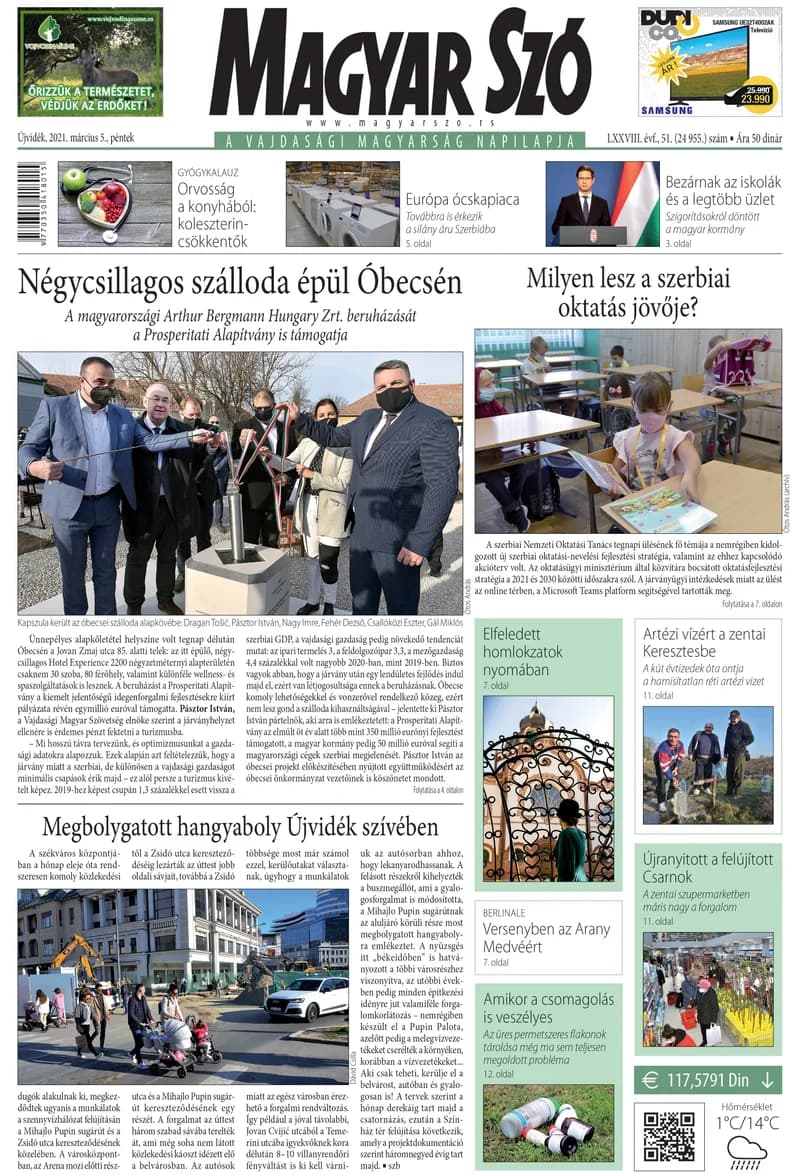 Magyar Szó, 78. évf. 2021. március 5. 51. sz. 1–16. oldal