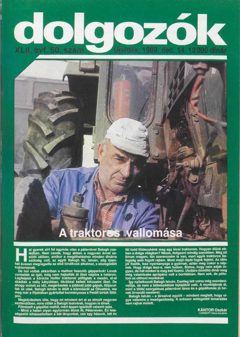 Dolgozók, 43. évf. 1989. december 14. 50. sz.