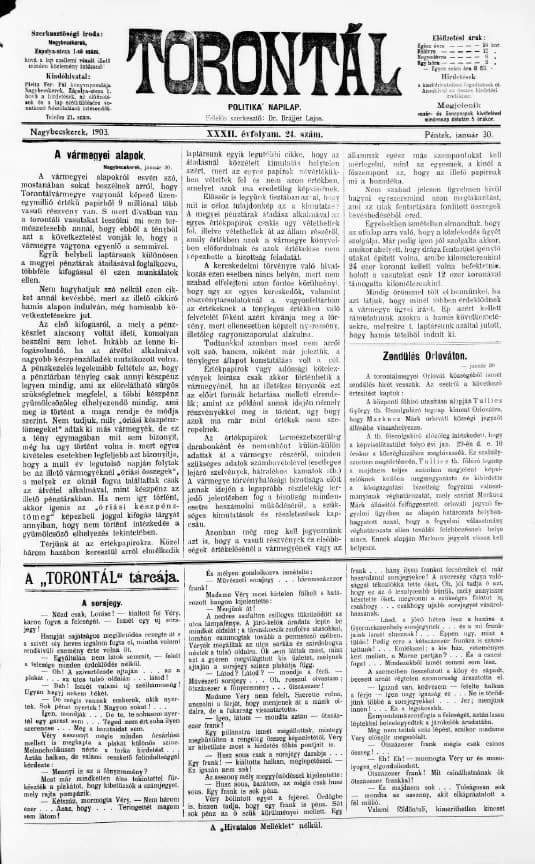 Torontál, 32. évf. 1903. január 30. 24. sz.