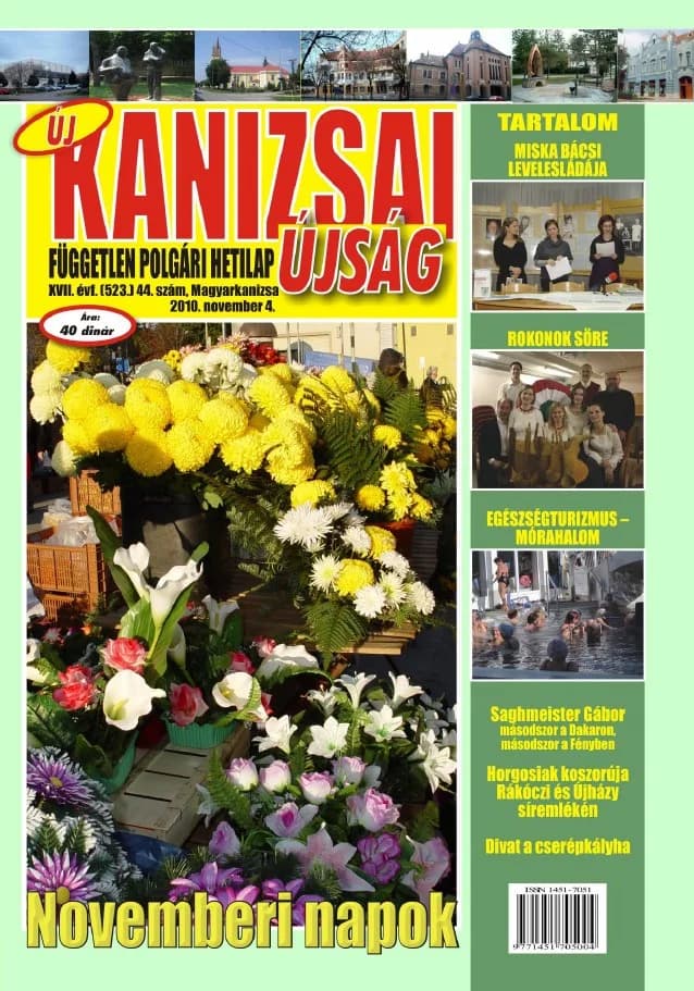 Új Kanizsai Újság, 17. évf. 2010. november 4. 44. sz.