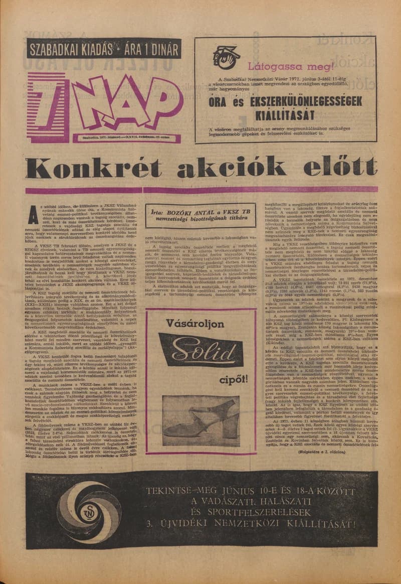 7 Nap, 27. évf. 1972. június 2. 22. sz. 1–28. oldal