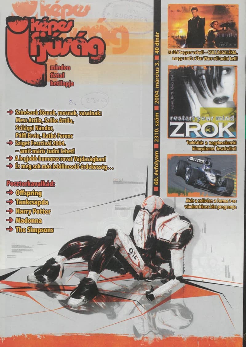 Képes Ifjúság, 60. évf. 2004. március 3. 2310. sz.