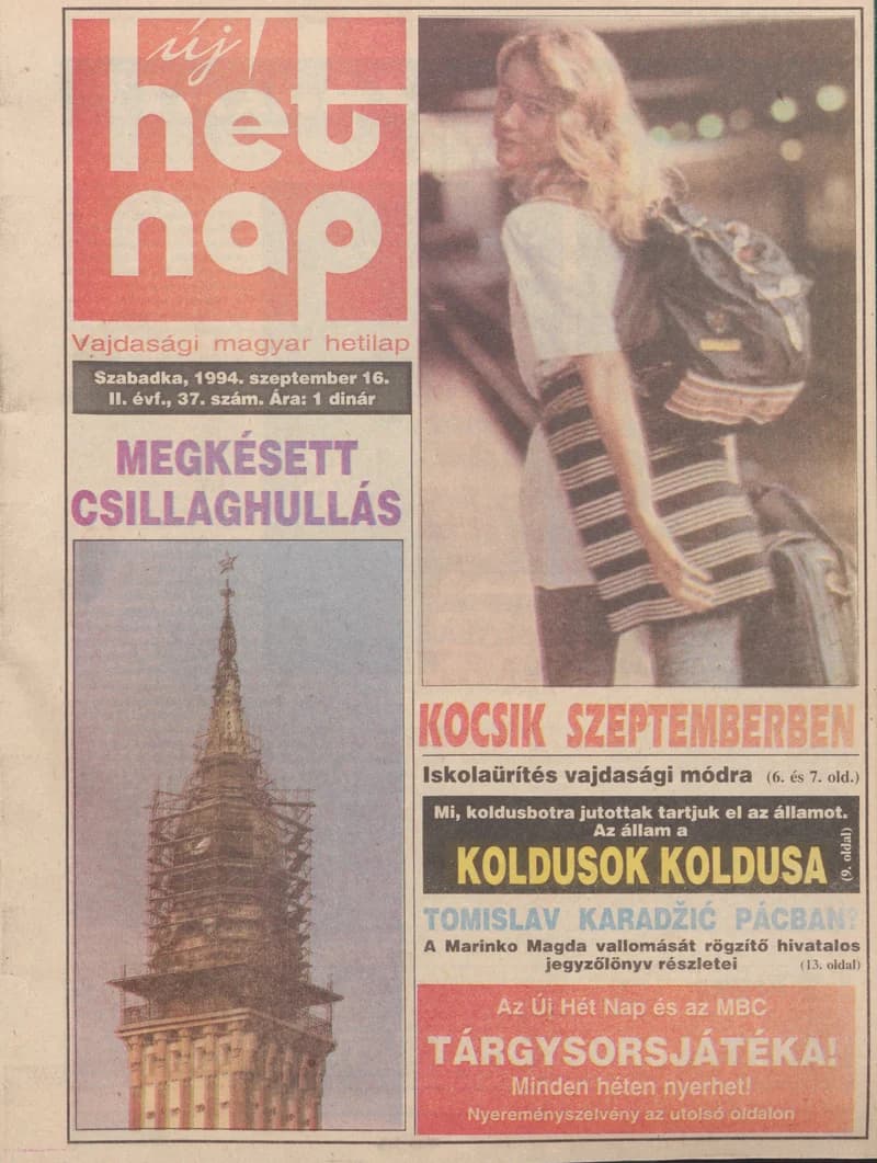 Új Hét Nap, 2. évf. 1994. szeptember 16. 37. sz.