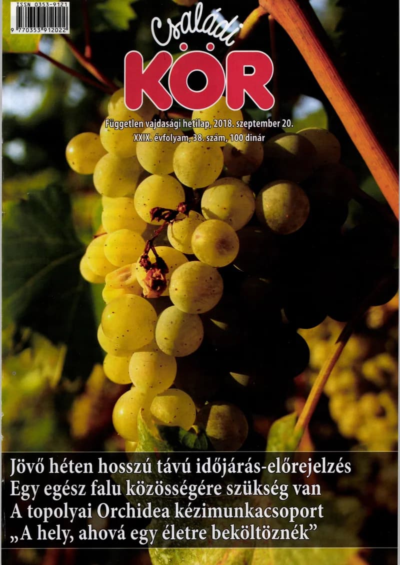 Családi Kör, 29. évf. 2018. szeptember 20. 38. sz.