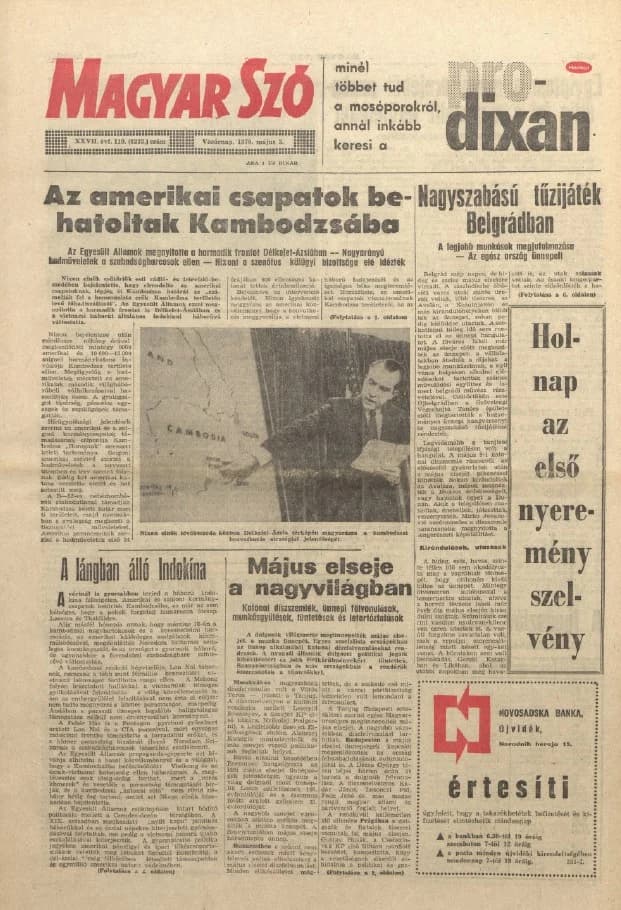 Magyar Szó, 27. évf. 1970. május 3. 119. sz. 1–28. oldal