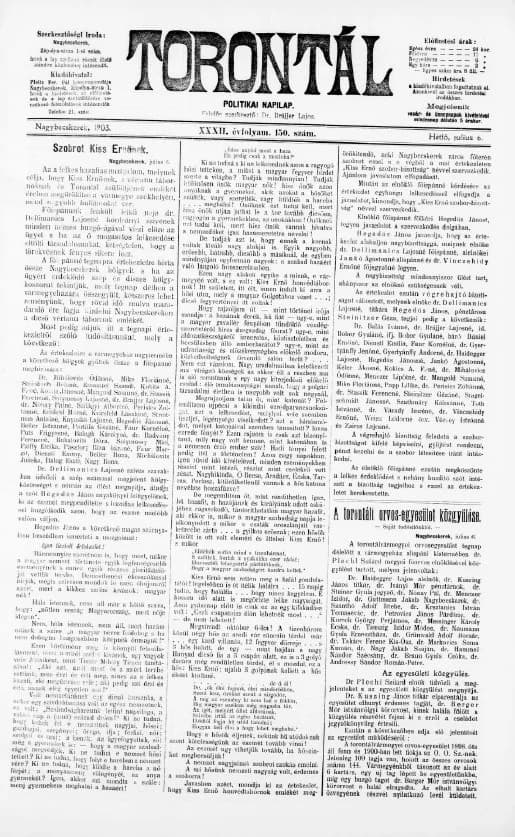 Torontál, 32. évf. 1903. július 6. 150. sz.