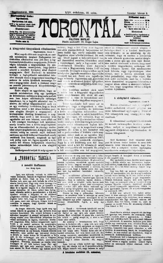 Torontál, 25. évf. 1896. február 8. 32. sz.